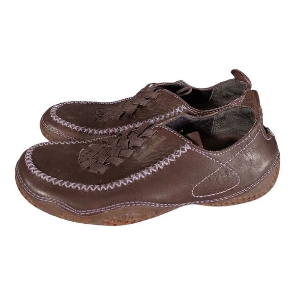 Patagonia Rimu SkyWalk Slip On Comfort Shoe Dark Plum Leather Womens 7.5 - Picture 6 of 11